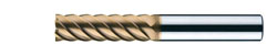 6-High Speed 45 Helix End Mills